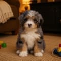 mini bernedoodle puppy